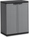 Jolly lage kast - 1 plank - 68x39x85 cm - donker grijs/zwart