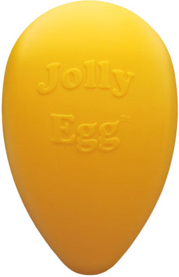 Jolly Pets Jolly Egg Ø 30 cm - Kunststof Hondenspeelgoed – Stevige hondenbal – Geschikt voor de grote hond – Hondenspeeltjes – Weerbestendig - Geel