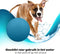 Jolly Pets Jolly Soccer Ball Ø 20 cm – Stevig Hondenspeelgoed – Apporteerspeelgoed met vanillegeur – Drijvend honden speelgoed – Licht Blauw