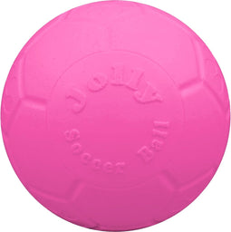 Jolly Pets Jolly Soccer Ball – Ø15cm – Hondenspeelgoed – Apporteerspeelgoed – Jollyflex stevig kunststof – Drijvend hondenspeeltje – Roze