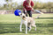Jolly Pets Jolly Soccer Ball – Ø15cm – Hondenspeelgoed – Apporteerspeelgoed – Jollyflex stevig kunststof – Drijvend hondenspeeltje – Roze