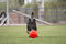 Jolly Pets Jolly Soccer Ball - Ø20 cm – Stevig Hondenspeelgoed – Apporteerspeelgoed - Jollyflex stevig kunststof – Drijvend honden speelgoed – Rood