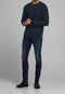 JACK & JONES Hill Knit - Heren Trui - Donkerblauw - Maat XL