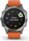 Garmin fēnix 6 - Smartwatch - GPS multi-sport met muziek - Grijs (Oranje)