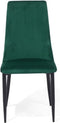 CLAYTON - Eetkamerstoel - Smaragdgroen - Fluweel