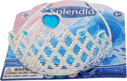 Jonotoys Prinsessenkroon Hartjes Meisjes 15,5 Cm Zilver/blauw