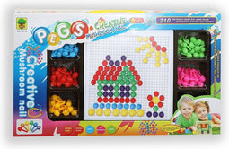 Jonotoys Steekknopjes Creative Mushroom Nail 210 Delig