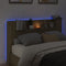 vidaXL - Hoofdbordkast - met - LED - 160x16,5x103,5 - cm - sonoma - eikenkleurig