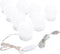 vidaXL - Wandspiegel - zonder - lijst - met - LED-lampen - rond - glas
