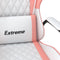 vidaXL - Gamestoel - kunstleer - wit - en - roze