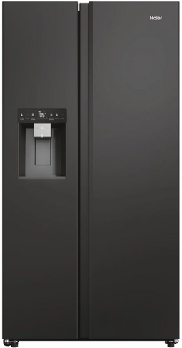 Haier HSW79F18DIPT - Amerikaanse Koelkast - 601 liter - Zwart