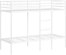 vidaXL - Stapelbed - zonder - matras - 75x190 - cm - staal - wit
