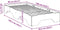 vidaXL - Bedframe - zonder - matras - stapelbaar - 90x190 - cm - massief - hout