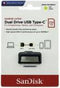 SanDisk Ultra Dual USB - 256GB - Stootvast - Zwart