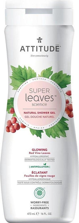 Attitude - Super Leaves Glowing Red Vine Douchegel - 473ml