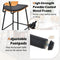Coast Barkruk Set van 2 - Ergonomische rotan rugleuning - Zwart + Natuurlijk (2 stuks)
