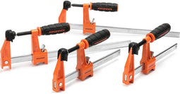 JORGENSEN 2391335 Set van 4 middelzware stalen klemmen (2 - 15 cm, 2 - 30 cm) Spanbreedte (max.):30 mm Afmeting, lengte