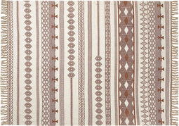 JORHAT - Plaid - Bruin - 130 x 180 cm - Katoen