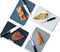 Joseph Joseph - Folio Plus 4 Snijplanken in Houder en 4 Messen Graphite - Polypropyleen - Grijs