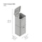 Joseph Joseph Intelligent Waste Prullenbak Totem 2.0 Compact Recycler - 40 l - Zilver