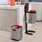 Joseph Joseph Intelligent Waste Prullenbak Totem 2.0 Compact Recycler - 40 l - Zilver