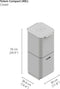 Joseph Joseph Intelligent Waste Prullenbak Totem 2.0 Compact Recycler - 40 l - Zilver