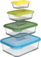 Joseph Joseph Nest Ovenschalen - Incl. Deksels - Glas - 4 Stuks