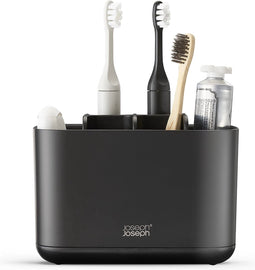 Joseph Joseph Tandenborstel bakje - Zwart - 6 compartimenten