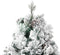 vidaXL - Kerstboom - met - LED - en - dennenappels - en - sneeuw - 225 - cm - PVC - en - PE
