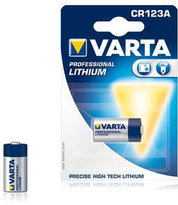 Varta CR123A - Lithium batterij - 1600mAh - Werkt tot 5x langer dan alkaline - Zilver