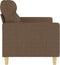 vidaXL - Tweezitsbank - 140 - cm - stof - bruin