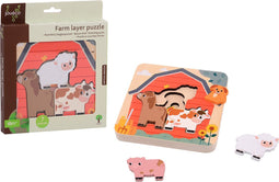 Jouéco® - Boerderij puzzel met lagen