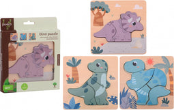 Joueco Houten Dino Puzzel.