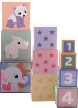 Jouéco® - The Wildies Family Stapelblokken, 10-delig