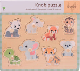 Joueco The Wildies Noppenpuzzel, 8st.