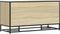 vidaXL - Schoenenbank - 100x40x53,5 - cm - bewerkt - hout - en - metaal - sonoma - eiken