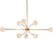 Plafondlamp DKD Home Decor Wit Gouden Metaal Kristal 9 W 110 x 38 x 38 cm