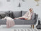 Linnick Flanel Fleece Deken + Hoodie met Capuchon Croco - light pink - 140x200cm - 130x180cm - Plaid