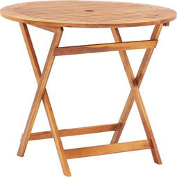 vidaXL - Tuintafel - inklapbaar - 90x75 - cm - massief - acaciahout