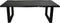 HSM Collection Eettafel Rechthoekig U-poot 220cm Zwart Acaciahout/Metaal