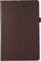 Lunso - Geschikt voor Lenovo Tab M10 Plus Gen 3 (3e generatie) - Stand flip Bookcase hoes - Bruin