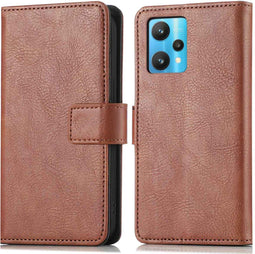 iMoshion Hoesje Geschikt voor Realme 9 Pro Hoesje Met Pasjeshouder - iMoshion Luxe Bookcase - Bruin