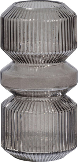 WOOOD Exclusive Lyle Vaas - Glas - Warmgroen - 25x12x12