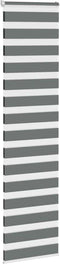 vidaXL - Zebra - rolgordijn - 65x230 - cm - stofbreedte - 60,9 - cm - donkergrijs
