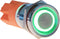 Joy-it Button12E-01 Button12E-01 Vandalismebestendige druktoets Continu Groen (Ø x l) 12 mm x 26.5 mm IK10, IP67 1 stuk
