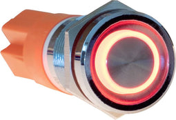 Joy-it Button12E-04 Button12E-04 Toetsschakelaar Moment Rood (Ø x l) 12 mm x 26.50 mm IK10, IP67 1 stuk(s)