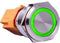 Joy-it BUTTON22A-L-GR BUTTON22A-L-GR Toetsschakelaar 250 V 3 A 1x aan/(uit) Continu Groen (Ø x h) 25 mm x 35 mm IK10, I