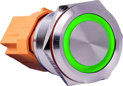 Joy-it BUTTON22B-L-GR BUTTON22B-L-GR Toetsschakelaar 250 V/AC 7 A 1x aan/(uit) Continu Groen (Ø x h) 25 mm x 40.40 mm I