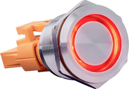 Joy-it BUTTON22B-L-RD BUTTON22B-L-RD Toetsschakelaar 250 V/AC 7 A 1x aan/(uit) Continu Rood (Ø x h) 25 mm x 40.40 mm IP