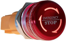 Joy-it Button22NA-01 Button22NA-01 Noodstopknop Mechanische vergrendeling Rood, Groen (Ø x h) 21.90 mm x 46.50 mm IK10,